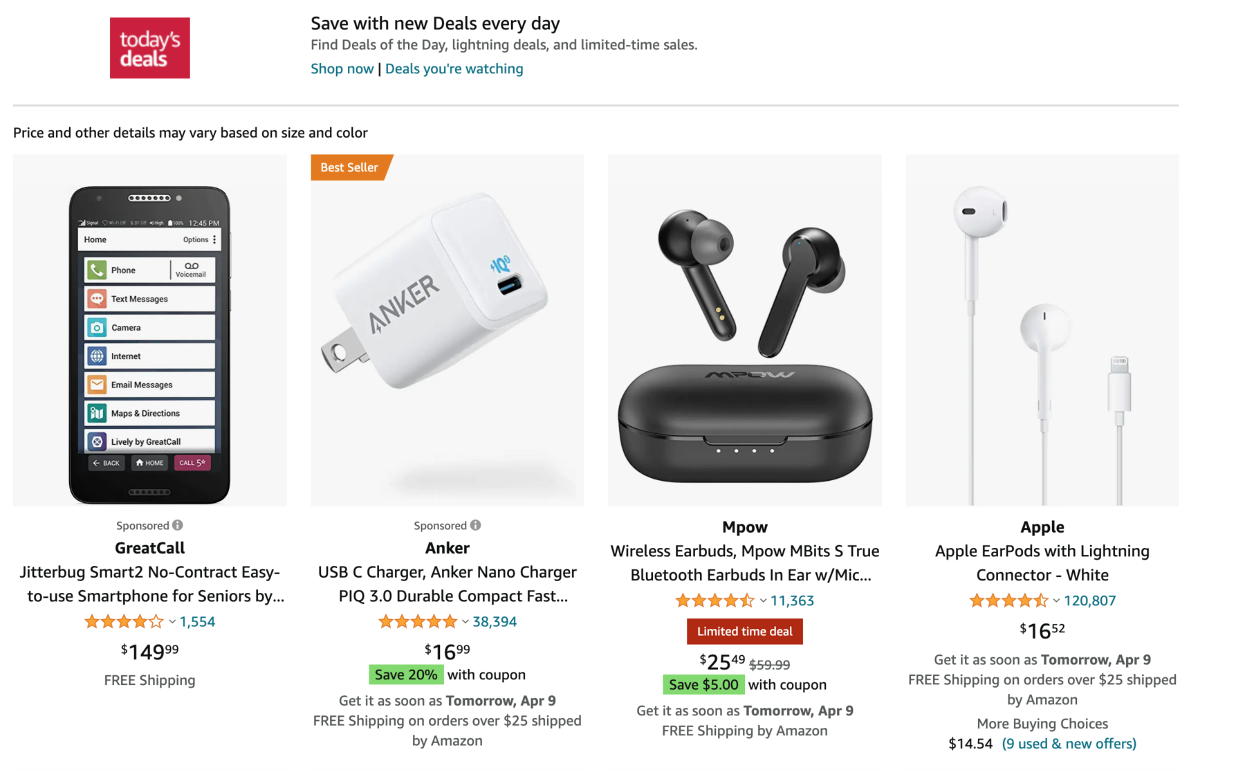 Today's Deals - Amazon