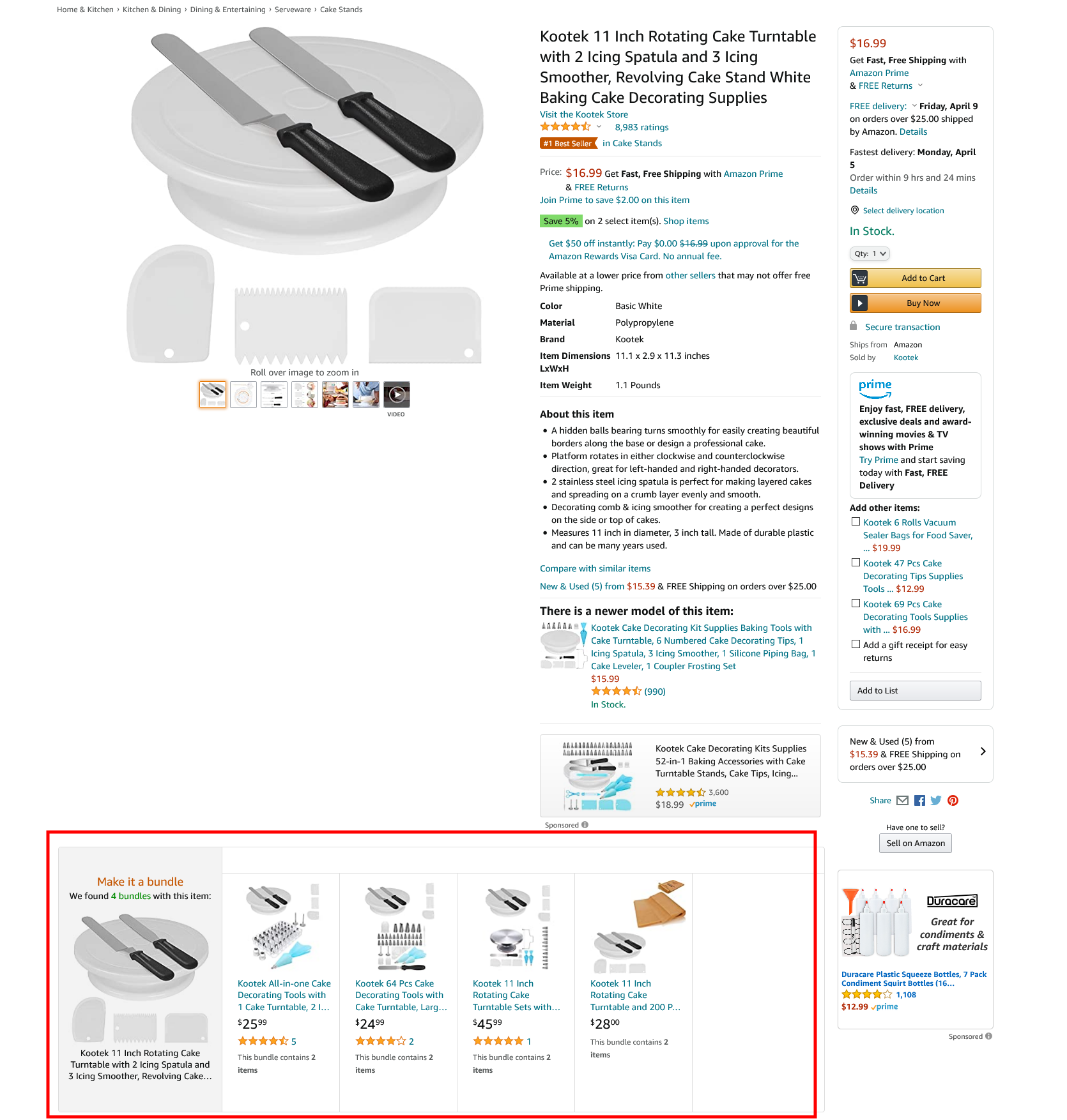 amazon virtual bundles widget sample