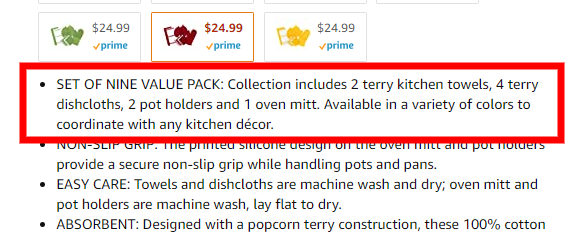 amazon product listing reinforcement